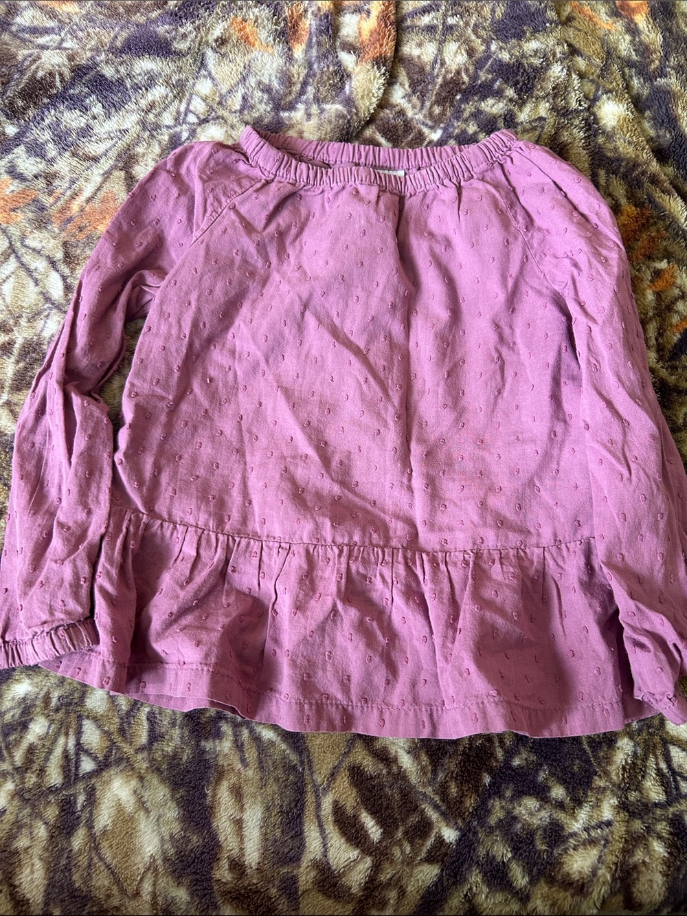 Ruffled Purple Shirt